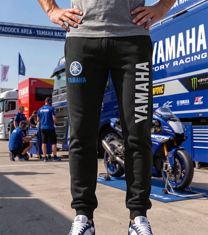 Pánske tepláky s potlačou Yamaha