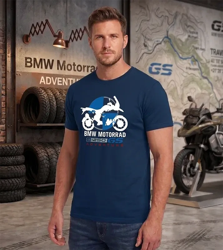 Pánske tričko s potlačou BMW GS 1250 Adventure