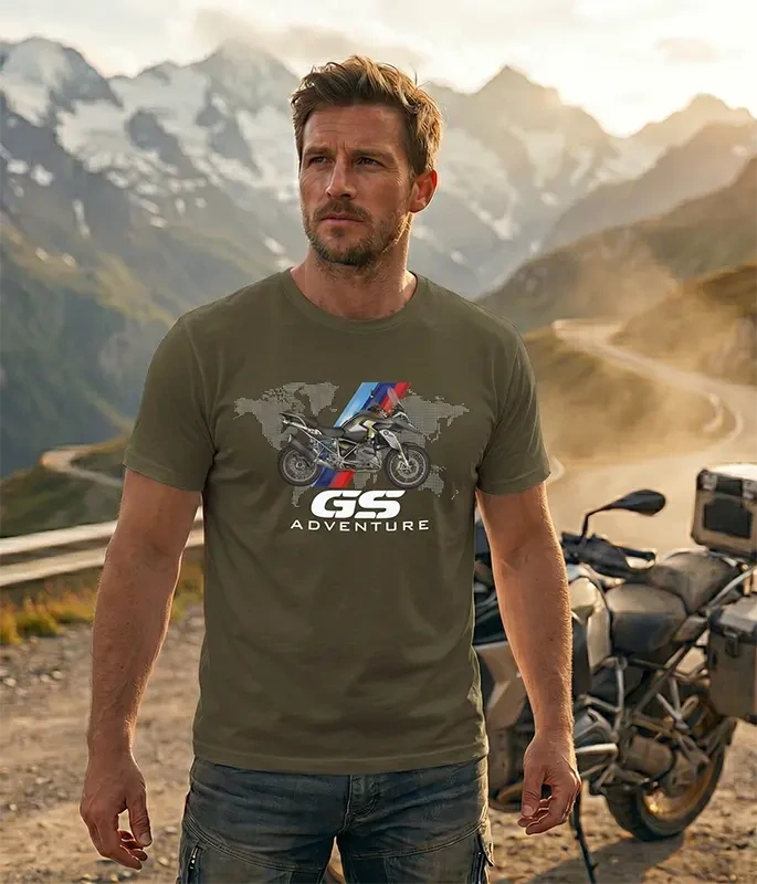 Pánske tričko BMW GS Adventure – World Map