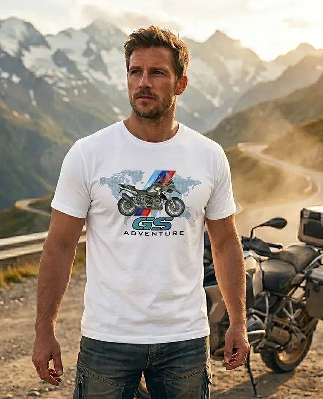 Pánske tričko BMW GS Adventure – World Map