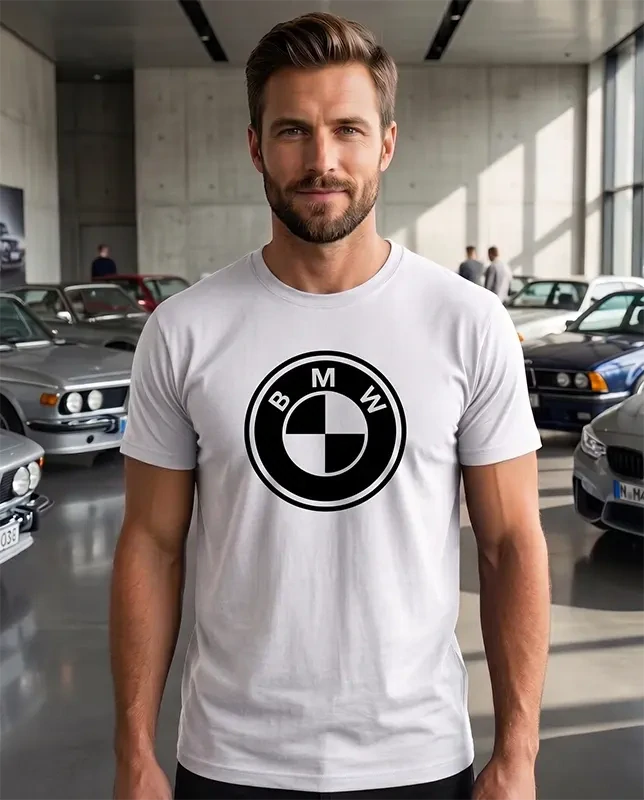 Pánske tričko s potlačou loga BMW