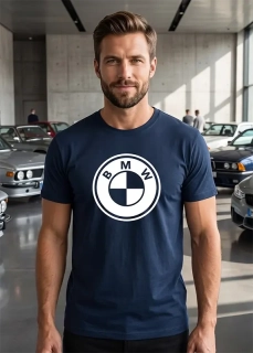 Pánske tričko s potlačou loga BMW