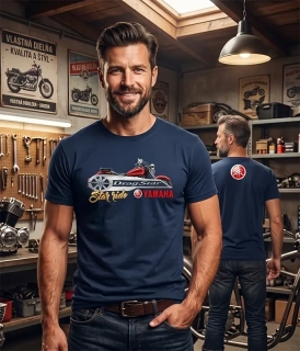 Pánske tričko s potlačou Yamaha Dragstar