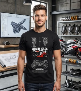 Pánske tričko s potlačou Yamaha YZF R6