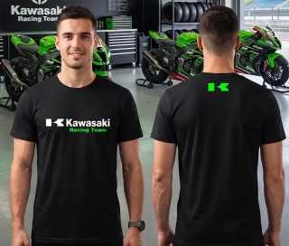 Pánske tričko s potlačou Kawasaki Racing Team