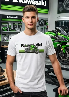 Pánske tričko s potlačou Kawasaki Ninja