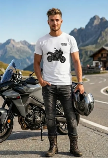 Pánske tričko s potlačou Yamaha Tracer 9