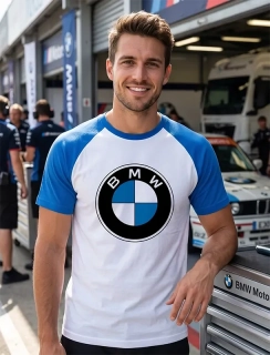 Pánske baseball tričko s logom BMW